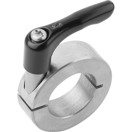 Locking Ring Split, With Adjustable Handle, Form:C, D1=10, D2=24, B=9, Stainless Steel